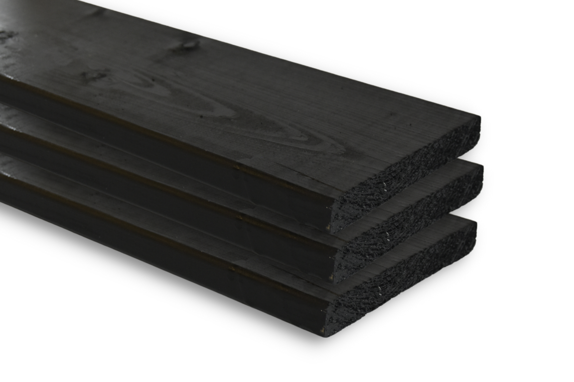 Douglas zwarte planken