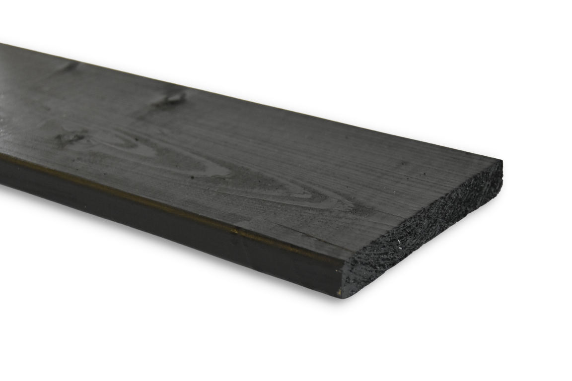 Zwarte douglas planken